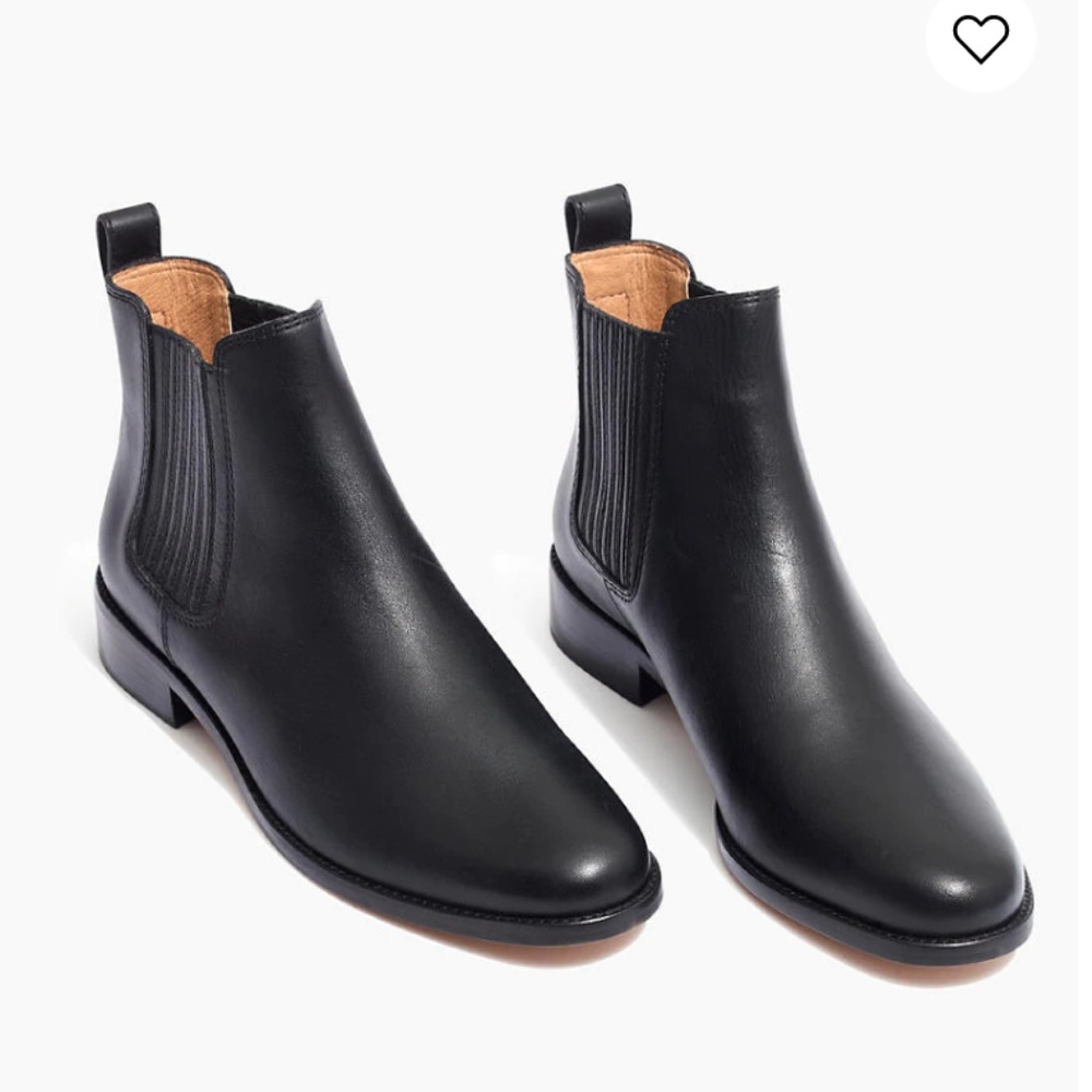 Madewell Ainsley Chelsea Boots - Black, like new